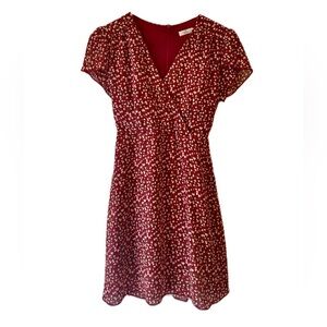 Orange 7 Floral Midi Dress